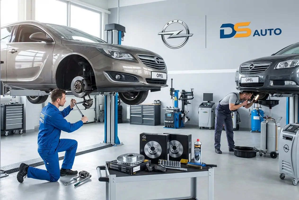 Процесс замены передних тормозных дисков Peugeot в автосервисе «DS Auto»
