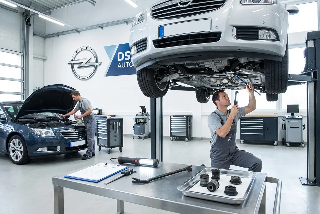 Проверка подвески автомобиля Opel в Жуковском — диагностика передней подвески Opel в автосервисе DS Auto
